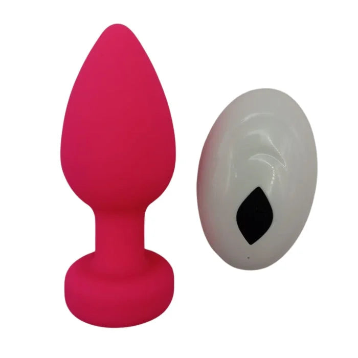 Lady Jane Adult Sex Shop | Anal Plug Vibrator with Remote - Pink Medium