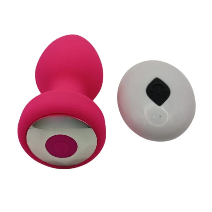 Lady Jane Adult Sex Shop | Anal Plug Vibrator with Remote - Pink Medium