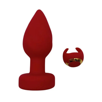 Lady Jane Adult Sex Shop | Anal Plug with Finger Remote - Red Medium