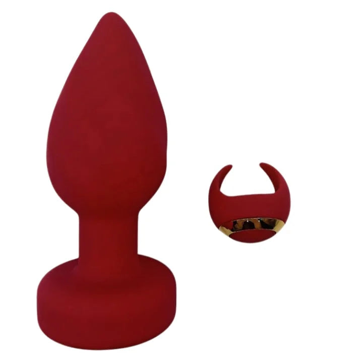 Lady Jane Adult Sex Shop | Anal Plug with Finger Remote - Red Medium