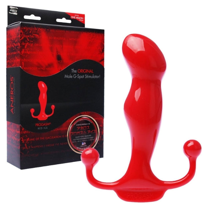 The Aneros Progasm features a newly designed round perineum tab and also boasts a Kundalini "K-Tab" and adds sensations up and down your back that are complementary to the sensations from the prostate. Progasm moves inside the man's body to provide a prostate massage for incredible pleasure.