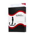 Eupho Syn gives you a sleek, ergonomic prostate massaging experience. You just need to relax and indulge in the velvet touch silicone. New to prostate massagers, here is how it works: The plug itself is what goes inside you, and a thicker arm that stimulates the area between your anus and your scrotum. As with any anal play, you can never use too much lube! Use this toy with your favorite water-based lube!