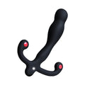 Aneros Eupho Syn V black silicone prostate massager with red LED lights