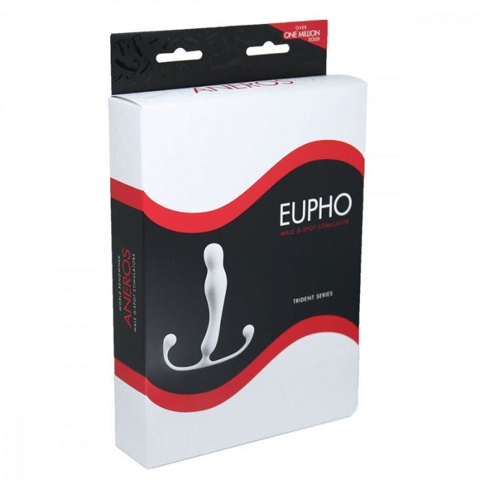 Eupho Trident gives you a sleek, ergonomic prostate massaging experience. You just need to relax and indulge in the velvet touch silicone. New to prostate massagers, here is how it works: The plug itself is what goes inside you, and a thicker arm that stimulates the area between your anus and your scrotum. As with any anal play, you can never use too much lube! Use this toy with your favorite water-based lube!