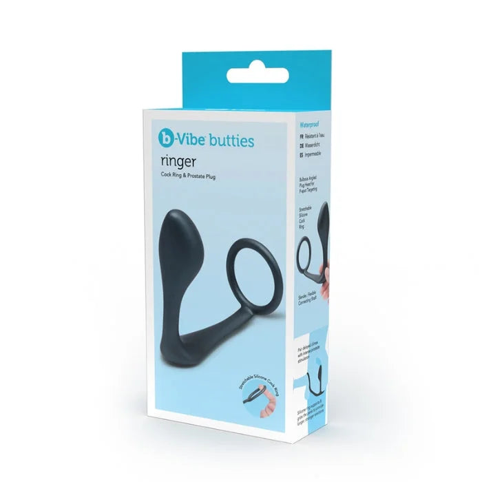 Lady Jane Adult Sex Shop | b-Vibe Ringer Cock Ring & Anal Plug