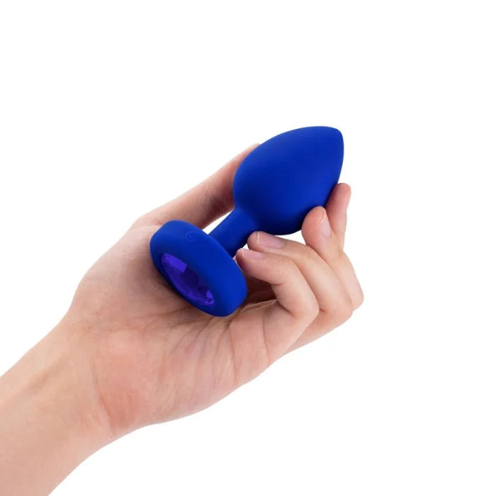 Lady Jane Adult Sex Shop | B Vibe Vibrating Jewel Plug Blue