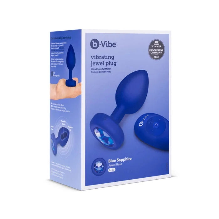 Lady Jane Adult Sex Shop | B Vibe Vibrating Jewel Plug Blue