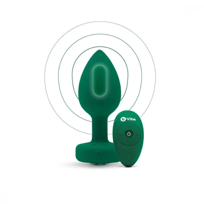 Lady Jane Adult Sex Shop | B Vibe Vibrating Jewel Plug Green