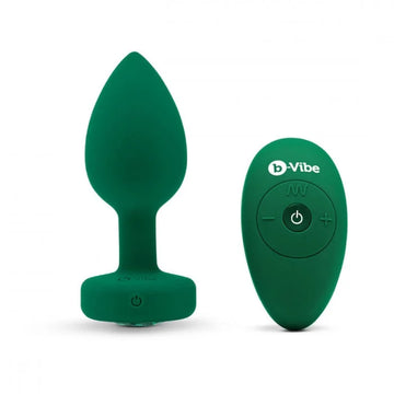 Lady Jane Adult Sex Shop | B Vibe Vibrating Jewel Plug Green