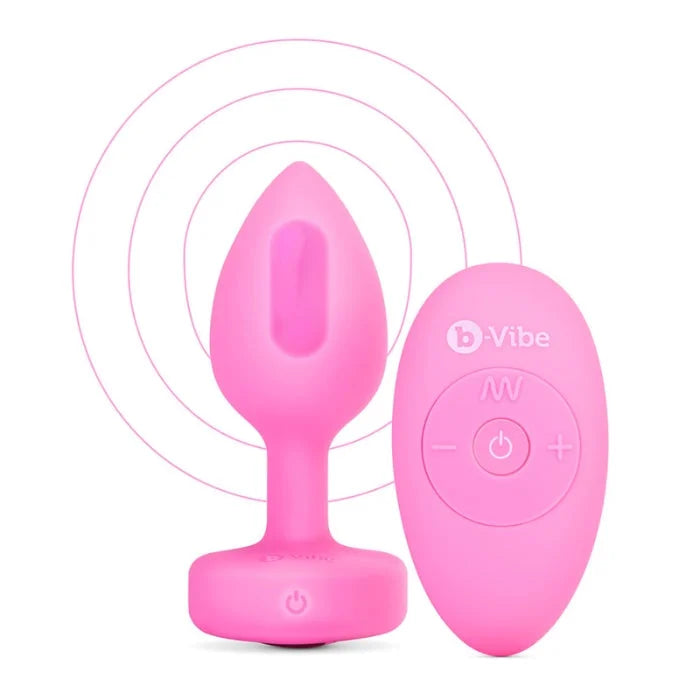 Lady Jane Adult Sex Shop | B Vibe Vibrating Jewel Plug Pink