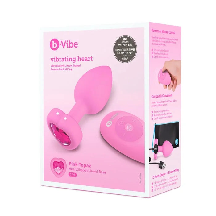 Lady Jane Adult Sex Shop | B Vibe Vibrating Jewel Plug Pink