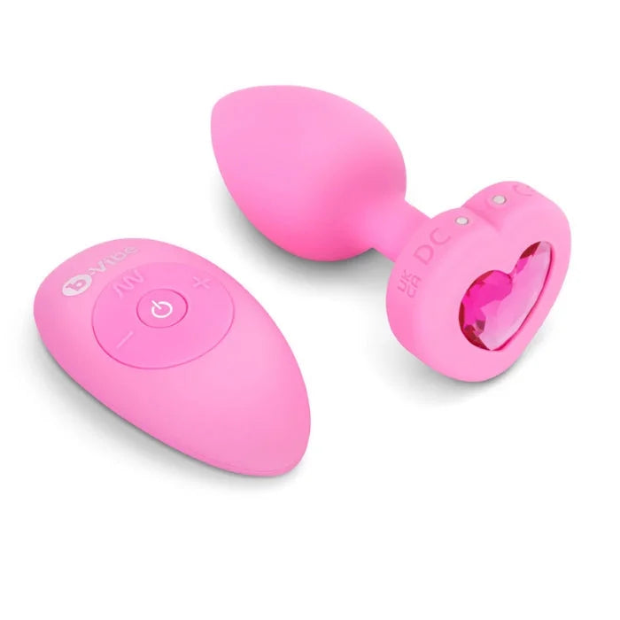 Lady Jane Adult Sex Shop | B Vibe Vibrating Jewel Plug Pink