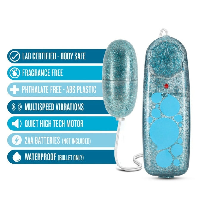 Lady Jane Adult Sex Shop | B Yours Egg Vibrator with Remote - Glitter