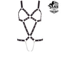 Bad Kitty Bondage Teddy Black Strappy