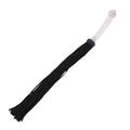 For the beginner Dom or sub looking for a light yet effective whip. The elegant glass handle adds an elegant and classy look. With soft suede threads this item gives enough pain as it gives pleasure.