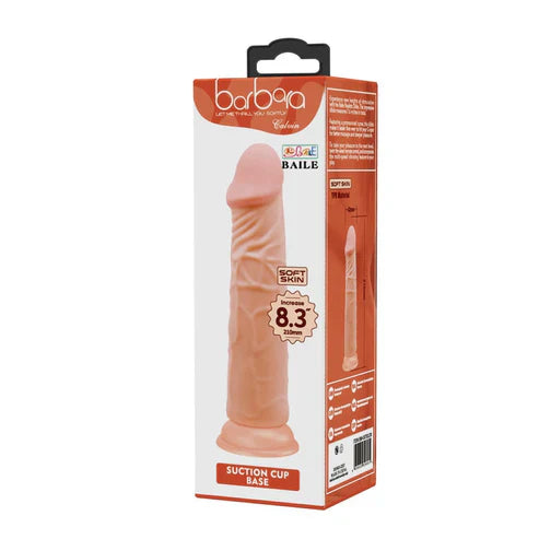 Baile Barbara 8.3 inch dildo light peach with powerful suction cup