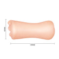 Flesh-colored bone-shaped masturbator with measurements at Lady Jane Adult Shop