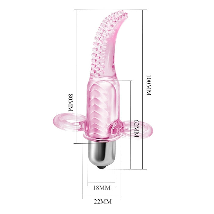 Able to stimulate anywhere your fingers can reach, this discreet finger vibrator slides on like a ring for teasing and arousing anywhere you like. Small enough to be hidden in a pocket, purse, or bedside drawer, this tiny teaser still packs a lot of power and has a sturdy support, plus this vibrator is soft and pliable, making it ideal for sex.