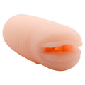 Peach silicone anal plug in Baile Mini Vagina ultra-realistic masturbator