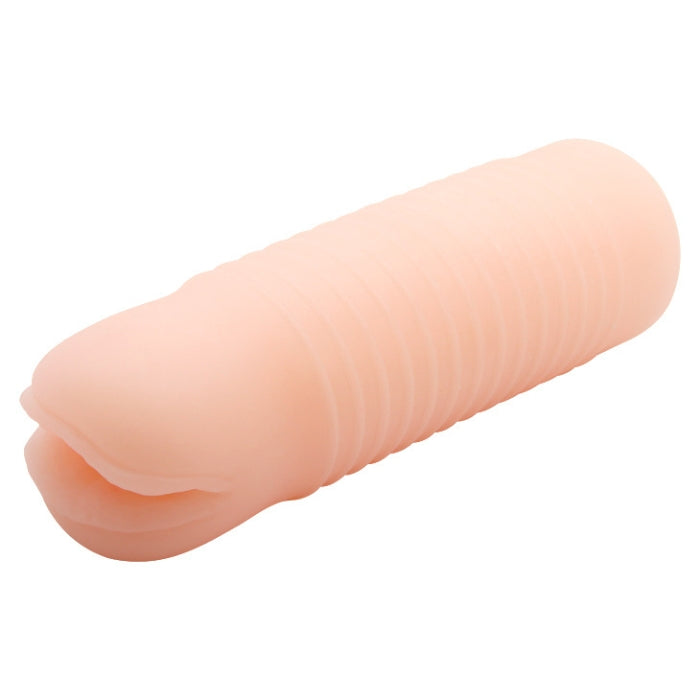 Baile Mini Vagina ultra-realistic masturbator with pink ribbed finger toy