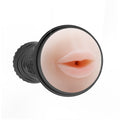 Durable, light and realistic mouth, male masturbator made from TPR material. This masturbator has a ribbed, realistic feeling entrance and inner sleeve for a lifelike sensation. Encased in a compact and light outer shell which gives you full control over your masturbator.