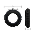 The silicone cock ring is a firm and thick cock ring that will enhance your size, your performance and your orgasms. With this male enhancer toy you will have longer erections than ever before. The material is phthalates free and made from a skin-safe silicone for a firm but flexible hold.