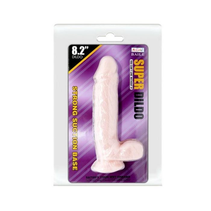 Flesh-colored realistic dildo in retail packaging from Lady Jane Adult Shop