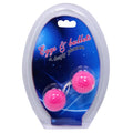 Pink spiky Baile Twin Ball kegel duo in cosmic packaging