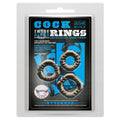 Baile Yvonne Cock Ring Set - Black (3) in package