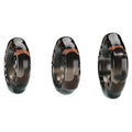 Baile Yvonne Cock Ring Set Black 3 dark translucent glass beads