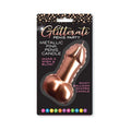 Metallic pink balloon shaped penis candle from lady jane adult shop made of shiny material for playful decor
