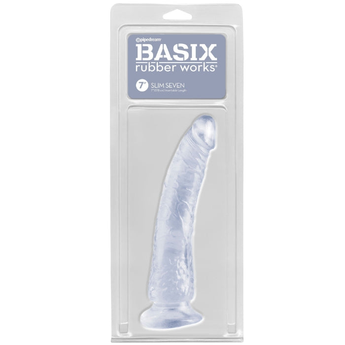 This moderately wide toy is the perfect size for both vaginal and anal satisfaction, and a wide harness compatible suction cup base makes a great handle. Try it on the floor of the bathtub or the wall of the shower. length 7 inches, width 1.75 inches, height 1.5 inches, girth 5.5 inches, diameter 1.75 inches. Insertion length 6.5 inches.