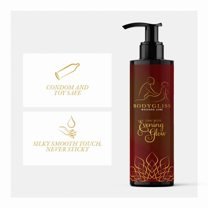 Lady Jane Adult Sex Shop | Bodygliss Massage Oil & Lube - Chai Bliss (150ml)