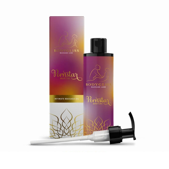 Lady Jane Adult Sex Shop | Bodygliss Massage Oil & Lube - Pornstar Martini (150ml)