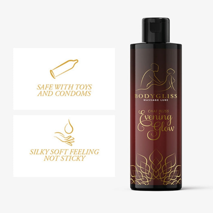 Lady Jane Adult Sex Shop | Bodygliss Silky Soft Massage Oil - Evening Glow (150ml)