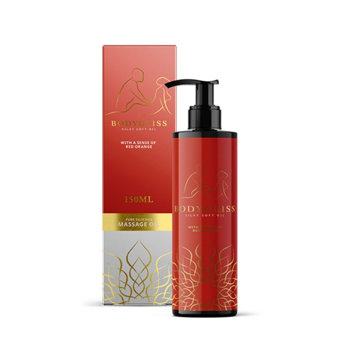 Lady Jane Adult Sex Shop | Bodygliss Silky Soft Massage Oil - Red Orange (150ml)