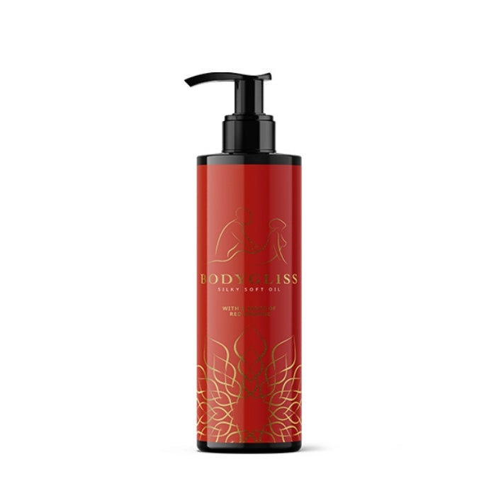 Lady Jane Adult Sex Shop | Bodygliss Silky Soft Massage Oil - Red Orange (150ml)