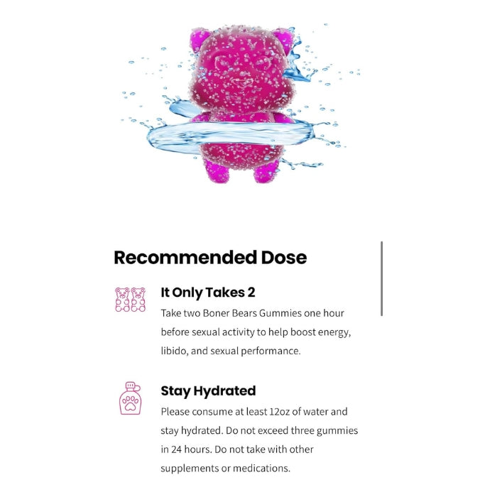 Lady Jane Adult Sex Shop | Boney Bear Female Enhancement Gummies | Adult Sex Toys For Women, Category_Lubes &