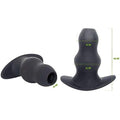 Anal play for advanced users. Brutus Ergo Bum Anal plug is the perfect anal toy for those who want something on the larger side. The wavy shape will make you feel every inch when it slides in. Made from silicone. Diameter outside 46-63mm, Diameter inside 25-40mm, Product insertable length 131mm, Product total length 140mm.
