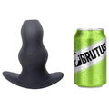 Anal play for advanced users. Brutus Ergo Bum Anal plug is the perfect anal toy for those who want something on the larger side. The wavy shape will make you feel every inch when it slides in. Made from silicone. Diameter outside 46-63mm, Diameter inside 25-40mm, Product insertable length 131mm, Product total length 140mm.