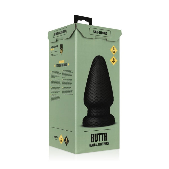 Lady Jane Adult Sex Shop | BUTTR Cold Blooded Scaled Anal Plug - Black