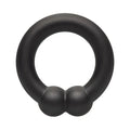 Black Calexotics Silicone Alpha cock ring with rounded protrusions