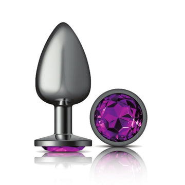 Lady Jane Adult Sex Shop | Cheeky Charms Anal Plug Purple Round Gem - Large