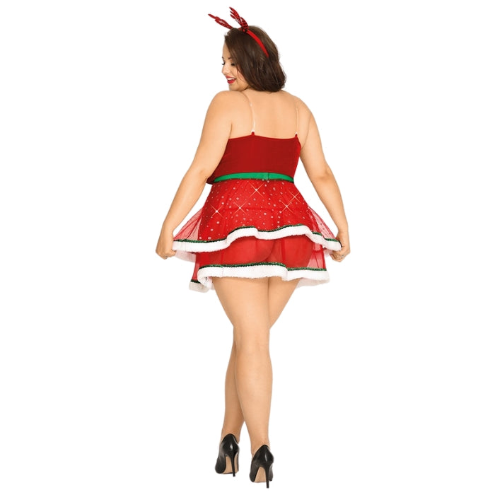 Lady Jane Adult Sex Shop | Christmas Outfit Queen Size (3 Piece) | Category_Fantasy Outfits, Christmas, Christmas