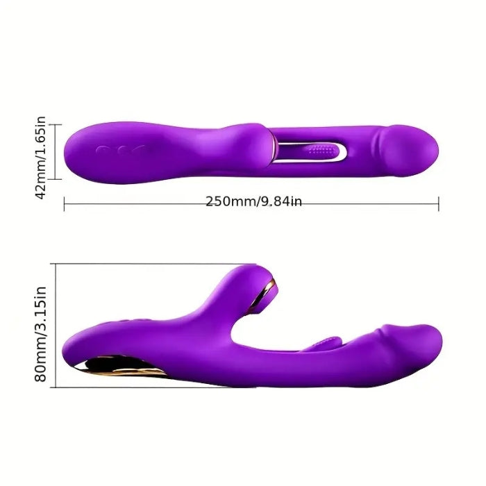 Lady Jane Adult Sex Shop | Clitoral Sucker/Licker and G-Spot Vibrator - Flap Purple