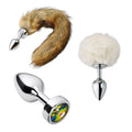 Lady Jane Adult Sex Shop | Cloud 9 3 in1 Magnetic Tails Medium Anal Plug Set