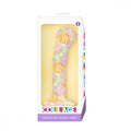 Collage catch the bouguet g spot dildo in pastel floral hearts curvy dildo design made of silky soft silicone
