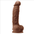 Colours Dual Density 5 inch Dildo - Brown. Colours Dual Density is two layers of dreamy pleasures. Firm on the inside, soft on the outside. Strong suction cup, platinum grade silicone and suitable for all lubricants. just like real, but better.