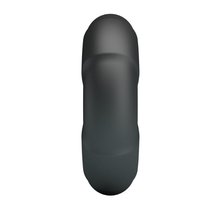 Black Crazy Bull Arvell cock ring with matte silicone taper