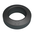 Crazy Bull Brodan black silicone cock ring with 29 engraving